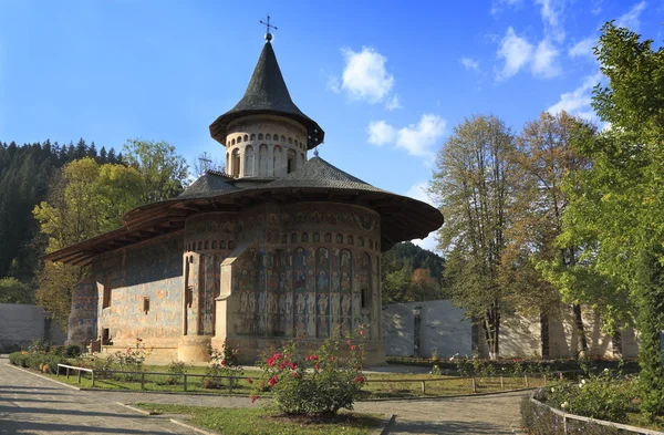Voronet klášter, Moldávie, Rumunsko — Stock fotografie