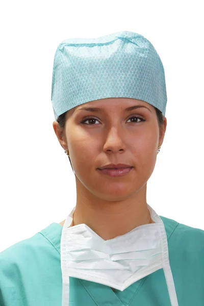 Porträtt av en kvinnlig sjuksköterska — Stockfoto