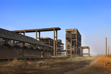 Heavy industry ruins clipart