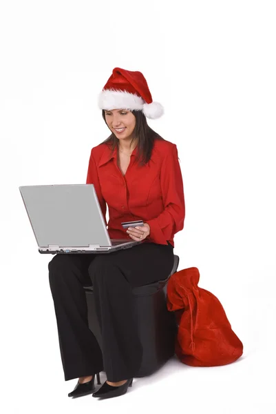 Weihnachten Online-Einkauf — Stockfoto