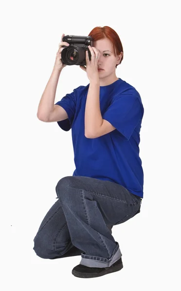 Fotógrafo adolescente — Fotografia de Stock