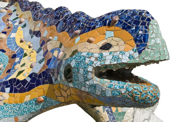 stock image The famous chamaeleon in parc guell