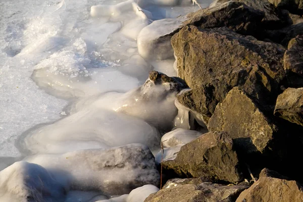 Frozen stones — Stock Photo, Image