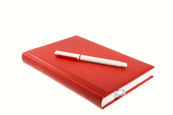 Buku catatan dengan pena — Stok Foto