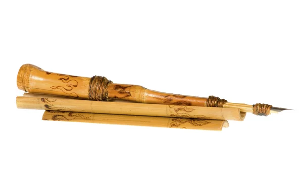 Bamboo pen — Stock Photo, Image