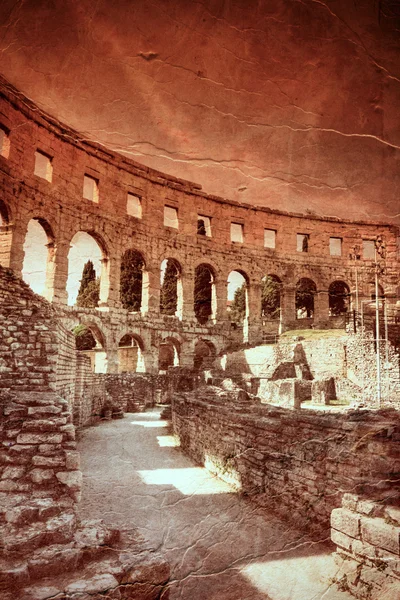 Starověké aréně v Pule — Stock fotografie