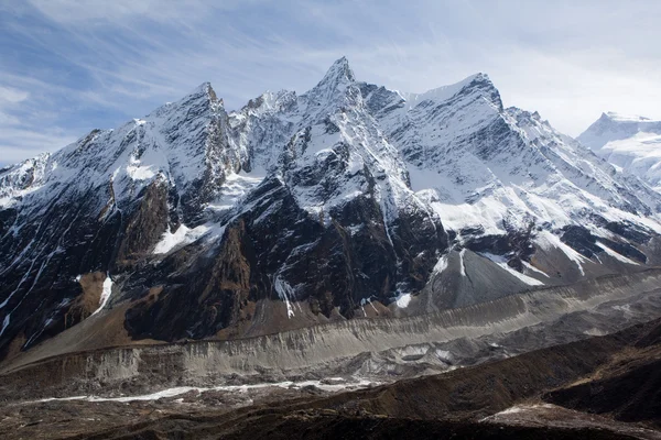 Népal. Les alentours de Mountain Manaslu Images De Stock Libres De Droits