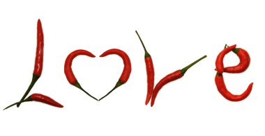 Pepper Letter LOVE clipart