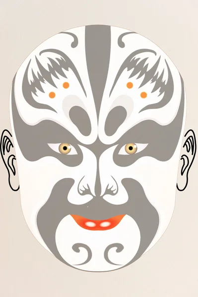 Chinese opera gezicht — Stockfoto