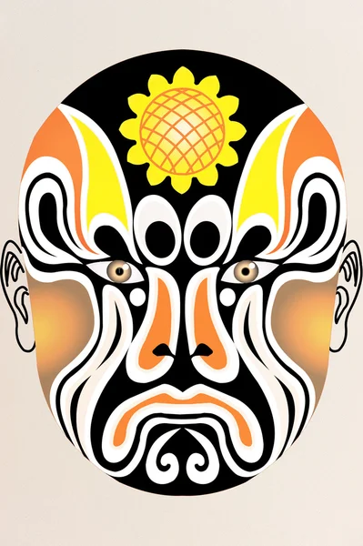 Chinese opera face — Stock Photo, Image