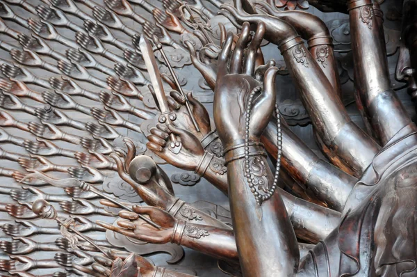 Binlerce eller guanyin heykel — Stok fotoğraf