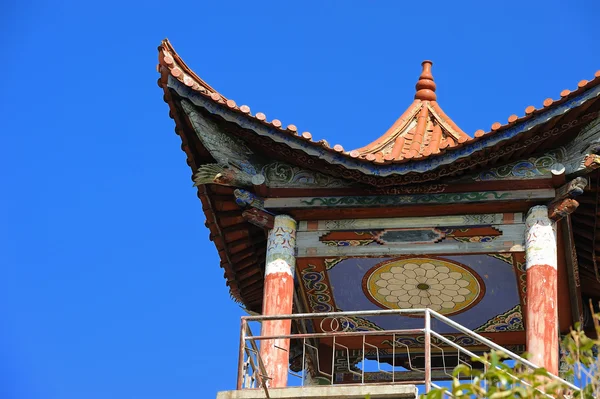 Kína templomok pavilonok és az ég — Stock Fotó