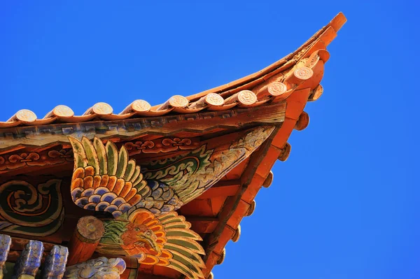 China tempels paviljoens en hemel — Stockfoto
