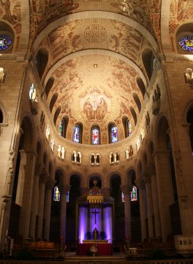 Inside Beautuful Church in Quebec clipart