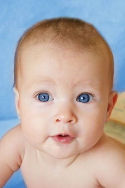 Baby Boy in Crib — Stock Photo, Image
