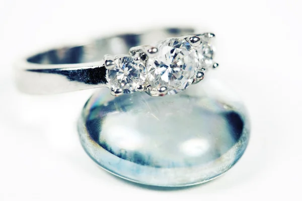 Engagement Ring taken closeup — Stock Photo, Image