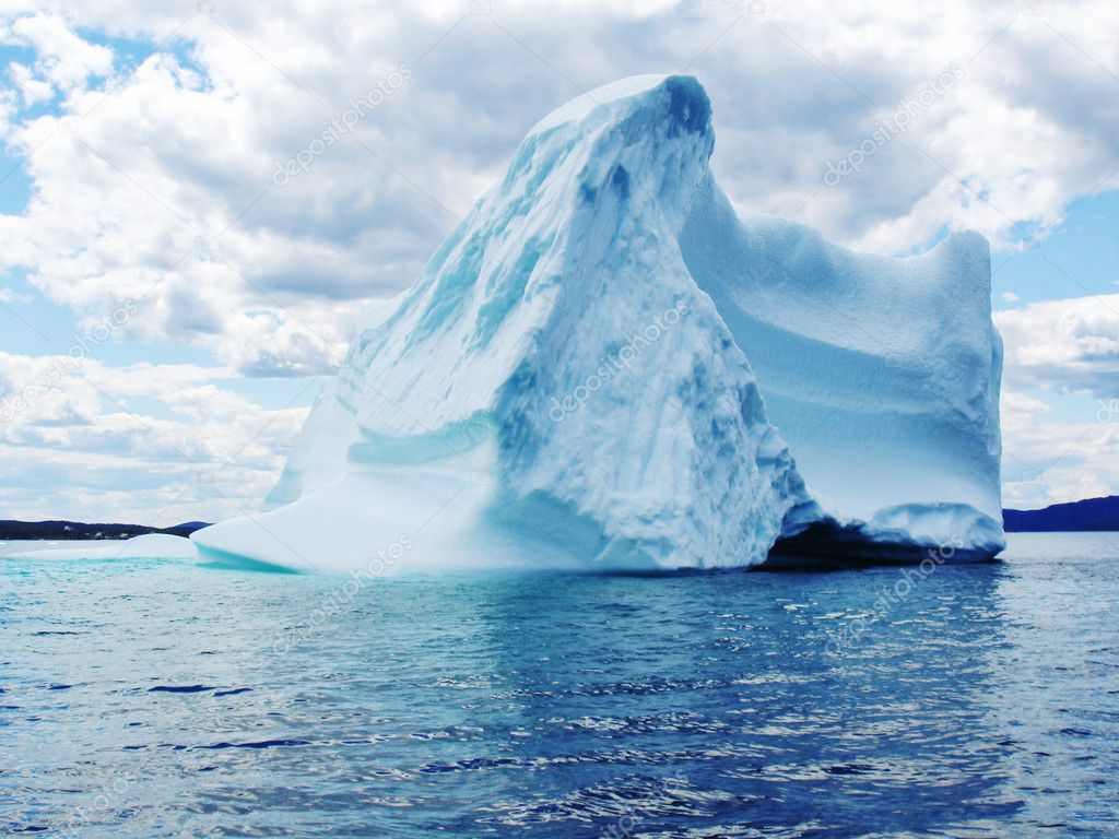 Iceberg in Atlantic Ocean — Stock Photo © melking #1909354