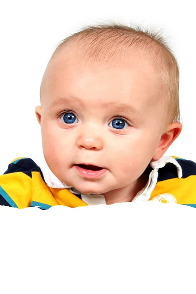 Closeup roztomilý malý chlapeček — Stock fotografie