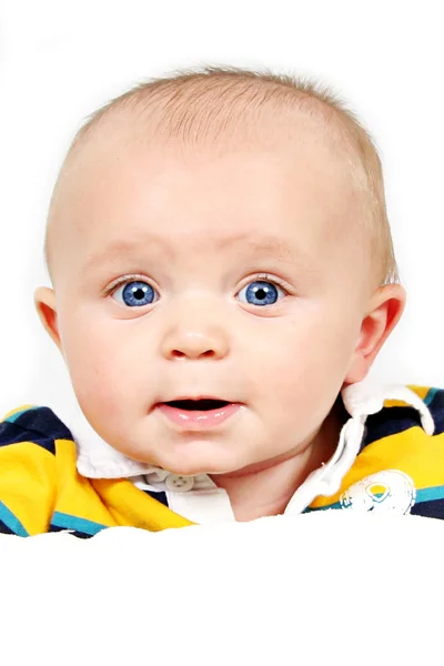 Closeup roztomilý chlapeček — Stock fotografie