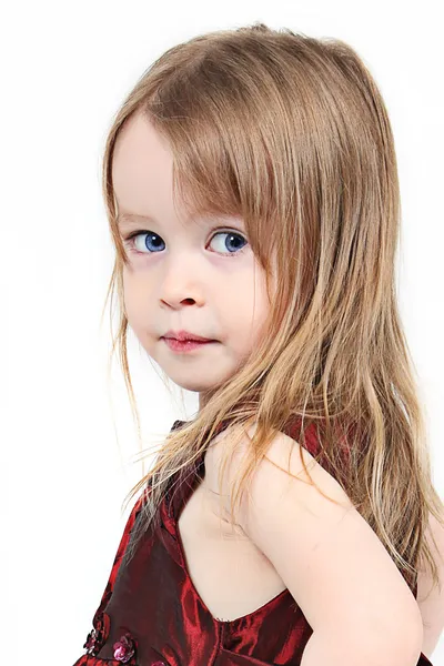 Sevimli küçük kız closeup — Stok fotoğraf