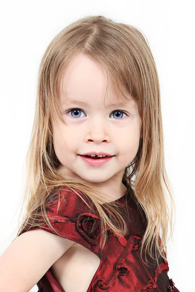Sevimli küçük kız closeup — Stok fotoğraf