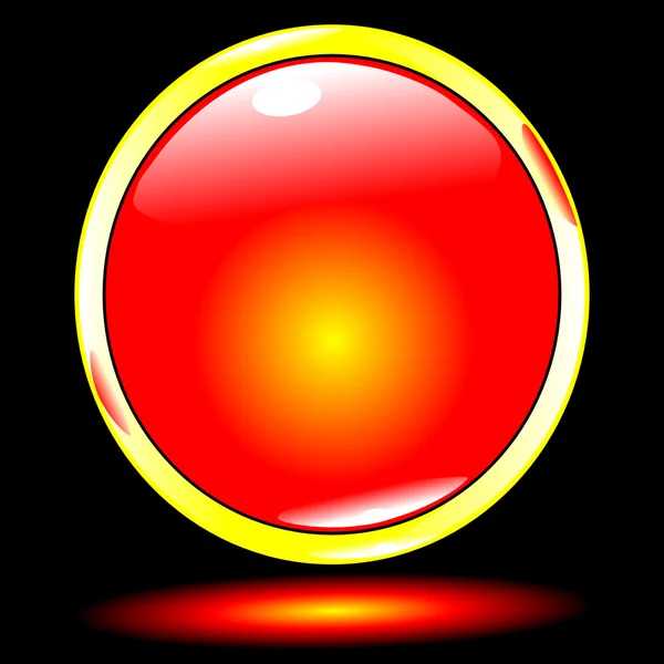 ボタンの赤い空 — ストックベクタ