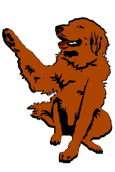 Perro amigo — Archivo Imágenes Vectoriales