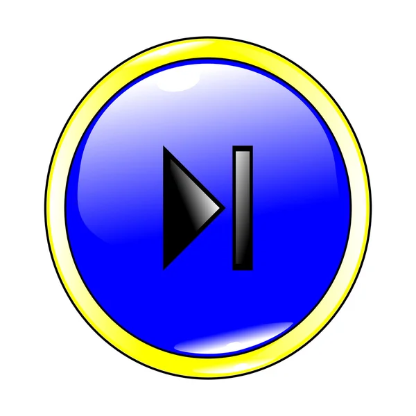 Επόμενο μπλε κουμπί — Διανυσματικό Αρχείο