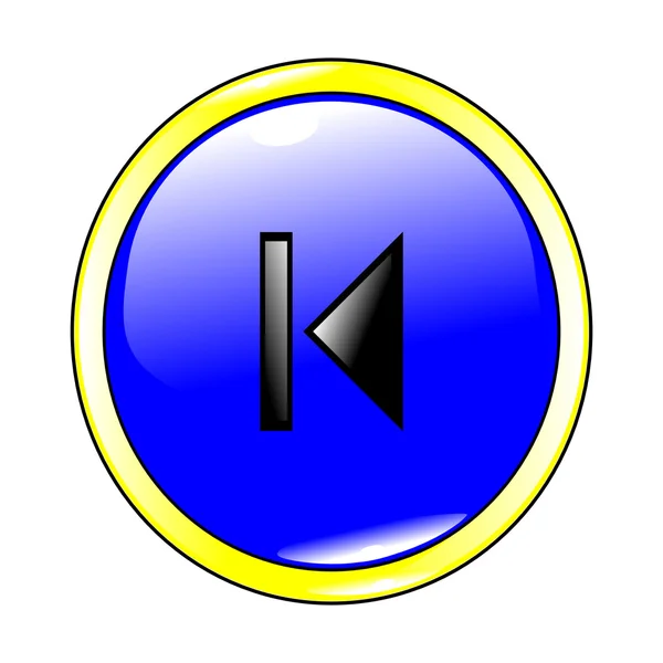 Προηγούμενη μπλε κουμπί — Διανυσματικό Αρχείο