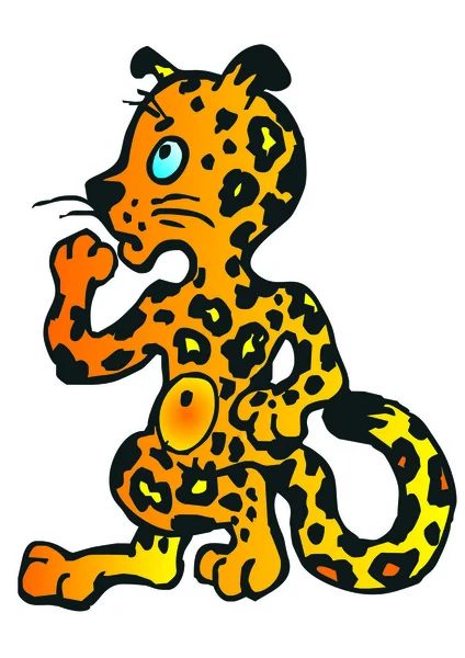 Myšlení jaguar — Stockový vektor