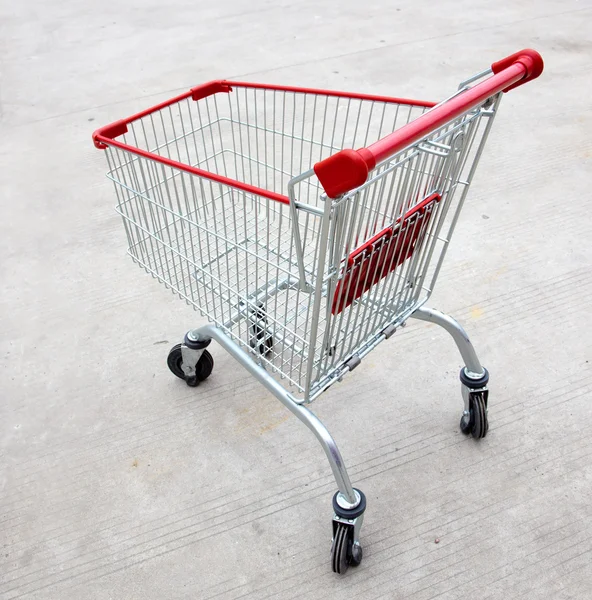 stock image Shopping cart on street