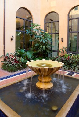 Courtyard Fountain clipart