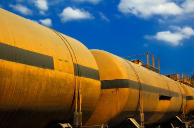 Freight train tanks clipart