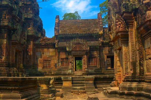 Зруйнованого храму в Ангкор — стокове фото
