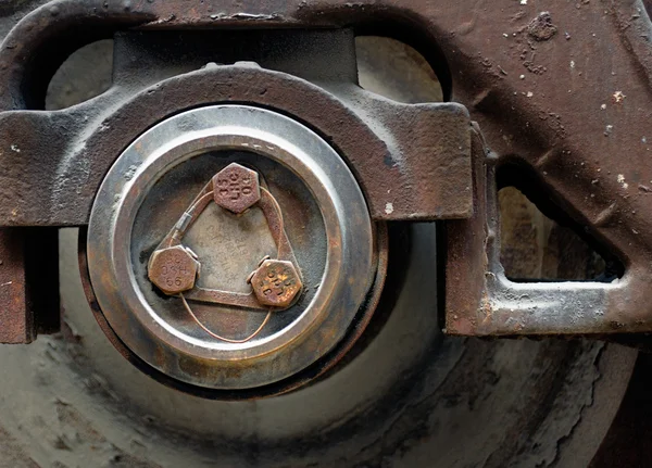 Старое колесо пара — стоковое фото
