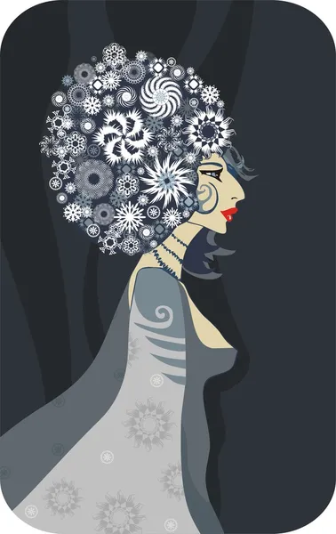 Reine d'hiver — Image vectorielle