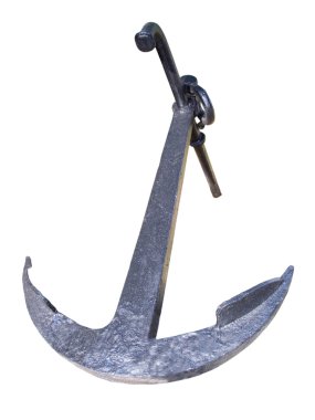 Anchor of the big sea ship clipart