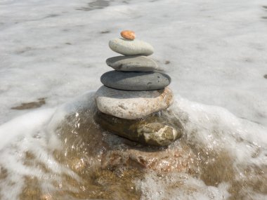 Stones for meditation clipart