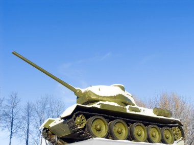 Tank T34 monument clipart