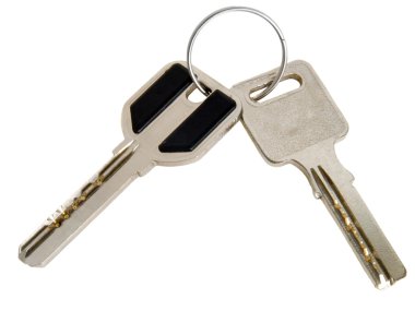 Two metal keys clipart