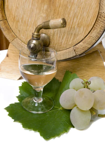 Still-life with white wine — Stock Photo, Image