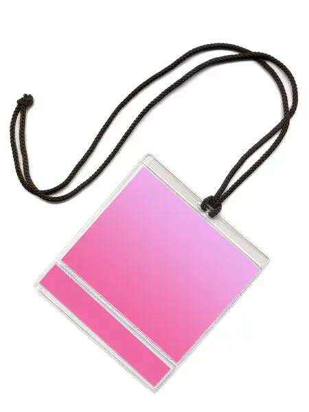 Distintivo com espaço COPY rosa — Fotografia de Stock