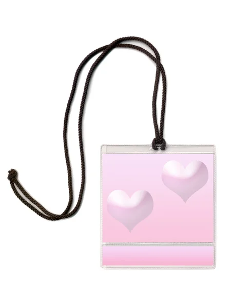 Badge Aftelkalender voor Valentijnsdag — Stockfoto