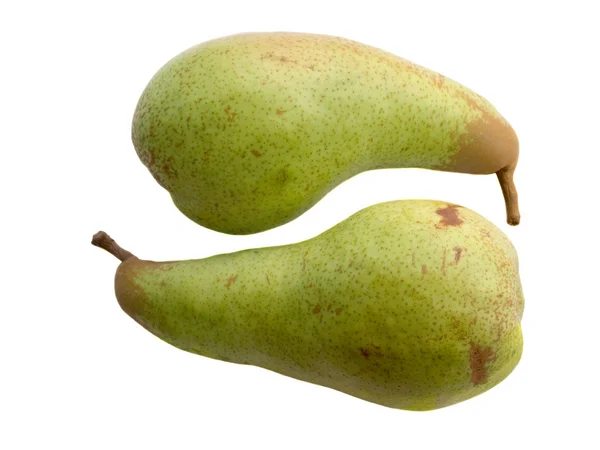 Two green pears — Stock Photo, Image