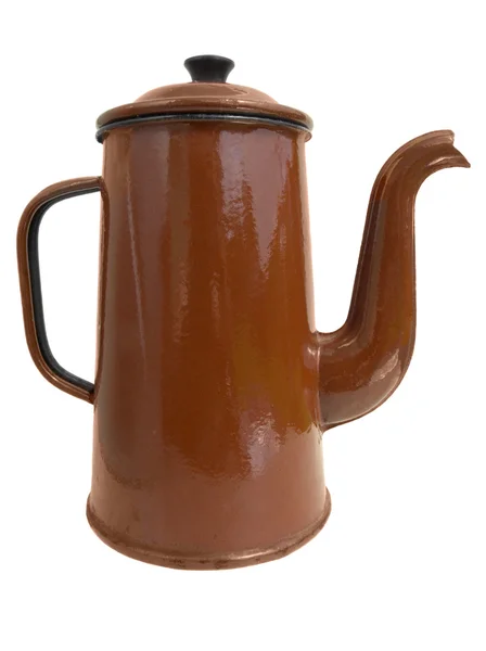 Old metal coffee pot — Stock Photo, Image