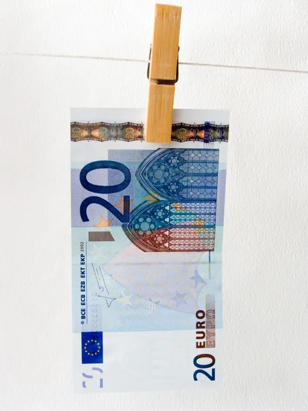 Евро на банкноте Лицензионные Стоковые Изображения