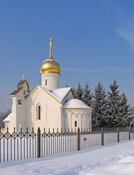 Церковь зимой Стоковая Картинка