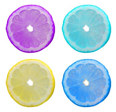 Sectors of a lemon clipart