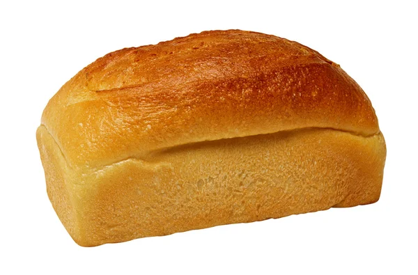 Хлеб кирпич на белом фоне — стоковое фото