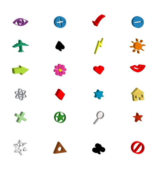 Symbolen pictogrammen — Stockfoto